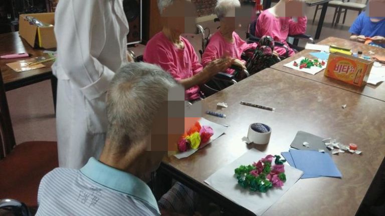 미술치료(포도 만들기)